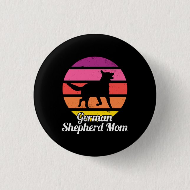 Deutsche Schäferhunde-Mama Button (Vorderseite)