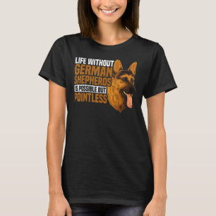 Deutsche Schäferhunde mit deutschen Schäferhunden T-Shirt