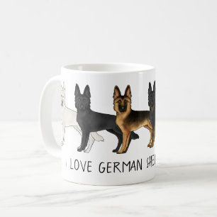 Deutsche Schäferhunde Niedliche Hunde I Liebe Deut Kaffeetasse