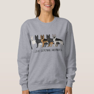 Deutsche Schäferhunde Niedliche Hunde I Liebe Deut Sweatshirt