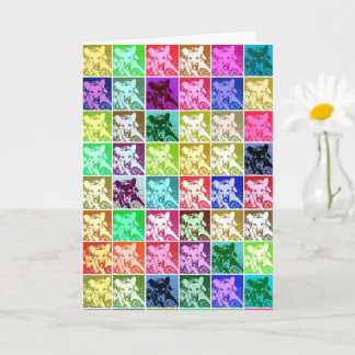 Deutsche Schäferhunde Pop Kunst Karte