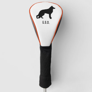 Deutsche Schäferhunde-Silhouette Benutzerdefiniert Golf Headcover
