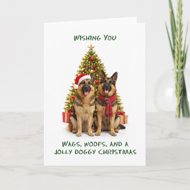 Deutsche Schäferhunde Weihnachten (Vorderseite)