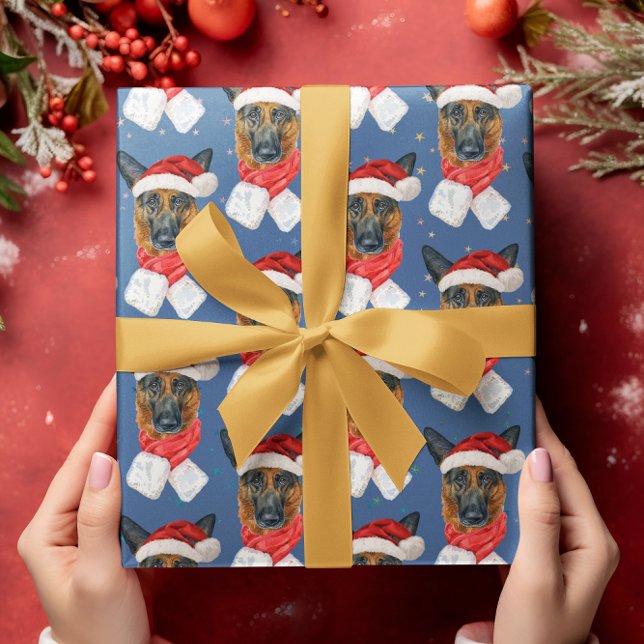 Deutsche Schäferhunde Weihnachtsgebäck Geschenkpapier (Von Creator hochgeladen)