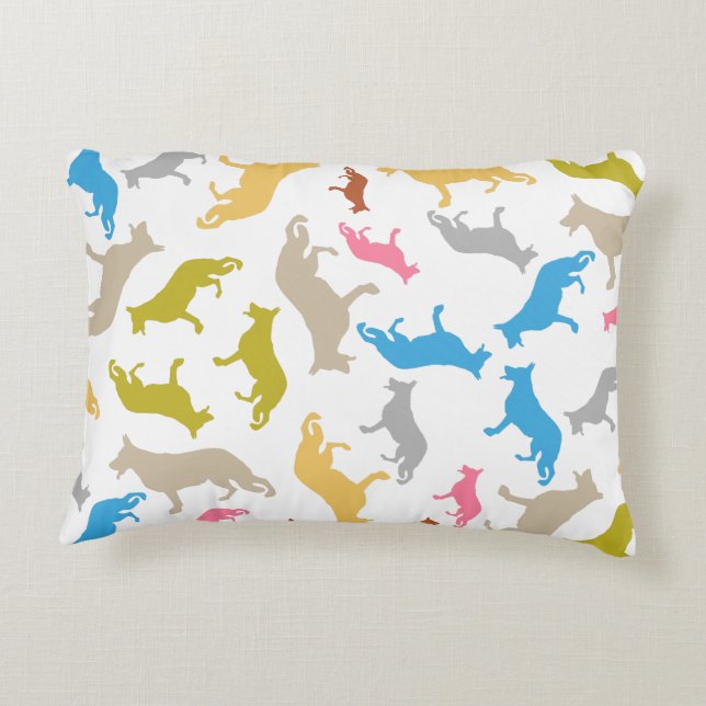 Deutsche Schäferhunde Zierkissen (Rückseite)