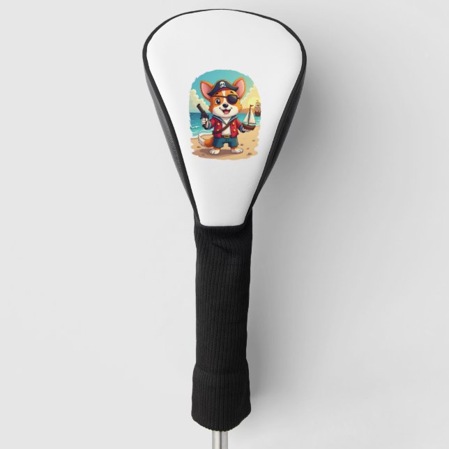 Deutsche Schäferhündin Golf Headcover (Vorderseite)