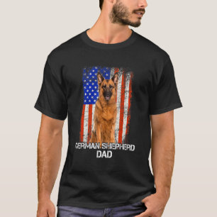 Deutsche Schäferhündin Vater Vatertag Amerikanisch T-Shirt