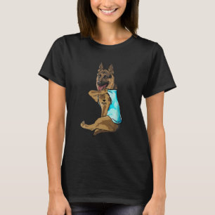 Deutsche Schäferin I Liebe Mama Tattoo Dog Muttert T-Shirt