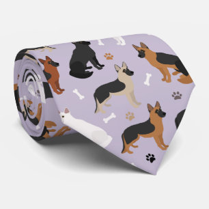 Deutsche Schäferknochen und Paws Neck Tie Krawatte