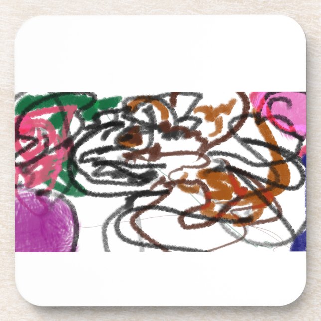 Deutsche Schäferkunst und Rose Getränkeuntersetzer (Vorderseite)