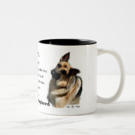 Deutsche Schäferkunstgeschenke Zweifarbige Tasse