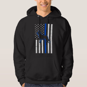 Deutsche Schäferpolizei Hund K9 Patriotic Hoodie