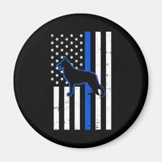 Deutsche Schäferpolizei Hund K9 Patriotic Magnet