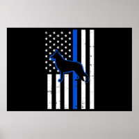 Deutsche Schäferpolizei Hund K9 Patriotic