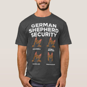 Deutsche Schäfersicherheit Funny K9 Haustier Hund T-Shirt