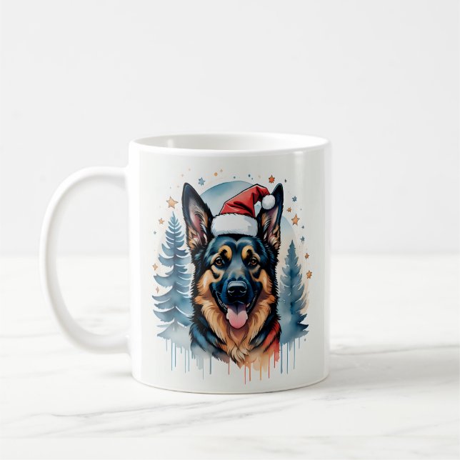 Deutsche Schäferweihnachtsfest-Tasse Kaffeetasse (Links)