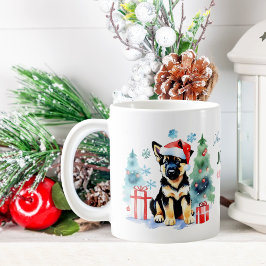 Deutsche Schäferweihnachtsgeschenke für Hunde Kaffeetasse