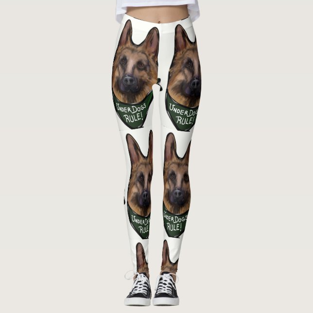 DEUTSCHE SCHEPHERDE UNDERDOG LEGGINGS (Vorderseite)
