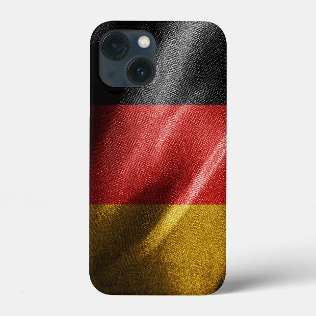 Deutsche Seidenflagge Case-Mate iPhone Hülle (Rückseite)
