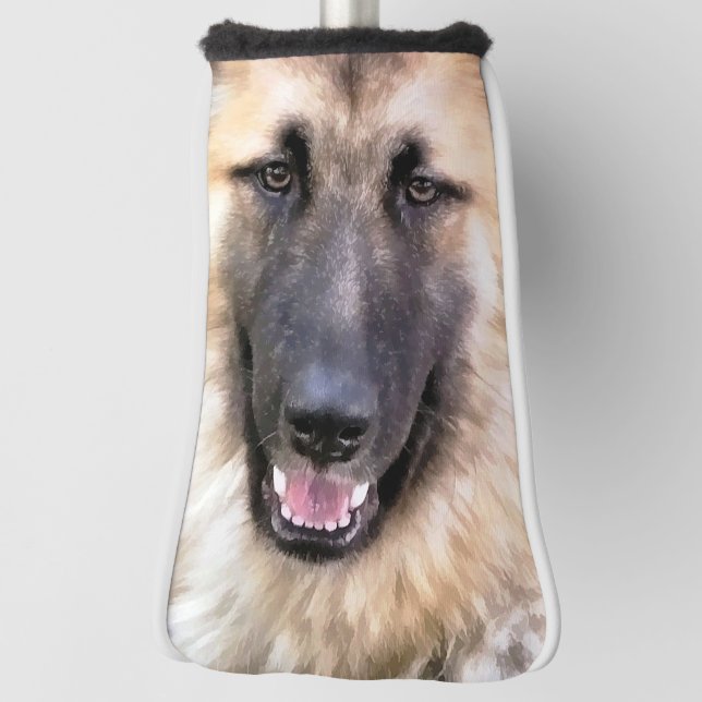 DEUTSCHE SHEPHERD DOG GOLF HEADCOVER (Rotieren 90)
