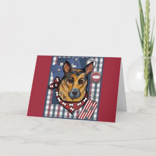 DEUTSCHE SHEPHERD FEIERTAGSKARTE