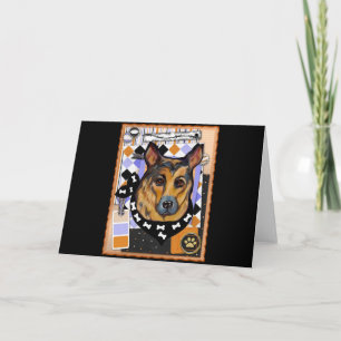 DEUTSCHE SHEPHERD FEIERTAGSKARTE