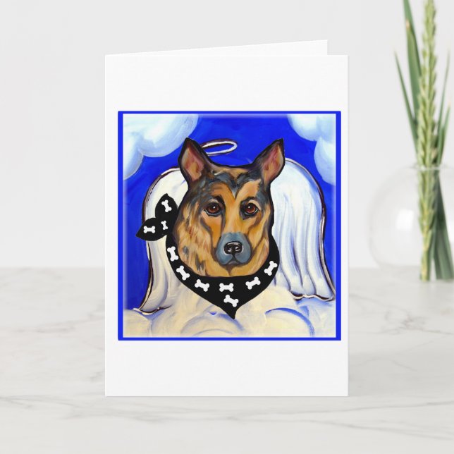 DEUTSCHE SHEPHERD FEIERTAGSKARTE (Vorderseite)
