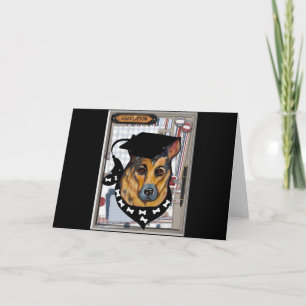 DEUTSCHE SHEPHERD FEIERTAGSKARTE