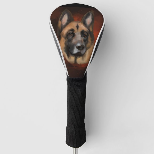 DEUTSCHE SHEPHERD GOLF HEADCOVER (Vorderseite)