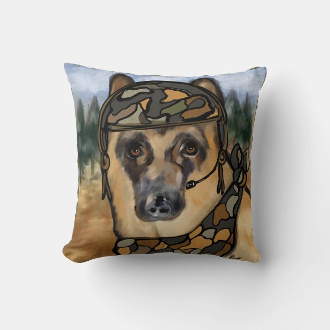 DEUTSCHE SHEPHERD KISSEN (Vorderseite)