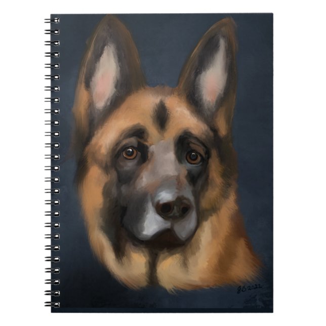 DEUTSCHE SHEPHERD NOTIZBLOCK (Vorderseite)