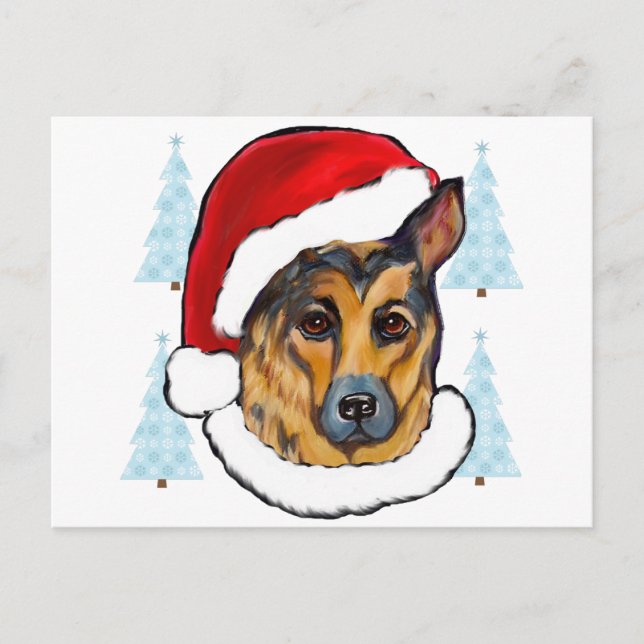 DEUTSCHE SHEPHERD POSTKARTE (Vorderseite)