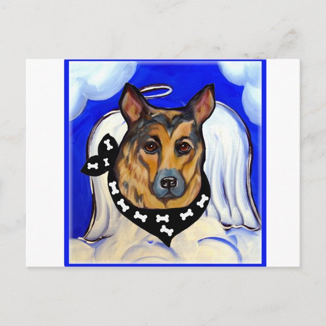 DEUTSCHE SHEPHERD POSTKARTE (Vorderseite)