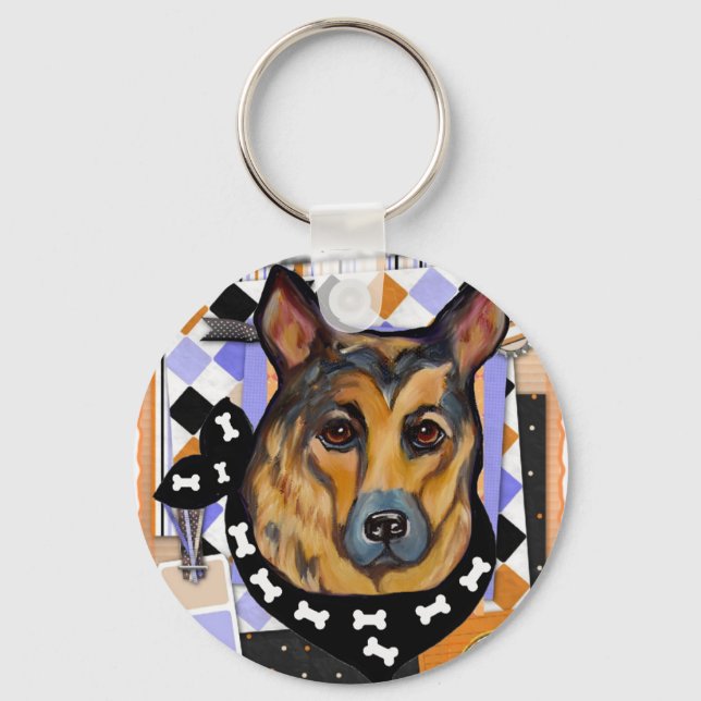 DEUTSCHE SHEPHERD SCHLÜSSELANHÄNGER (Vorderseite)