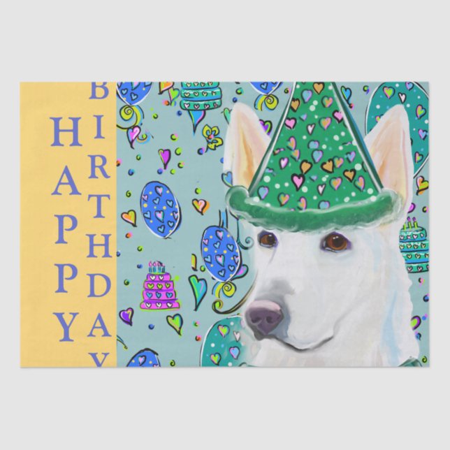 DEUTSCHE SHEPHERD SEIDENPAPIER (Vorderseite)