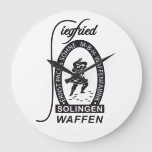 Deutsche Siegfried Waffen Ernst Pack & Sohne Große Wanduhr