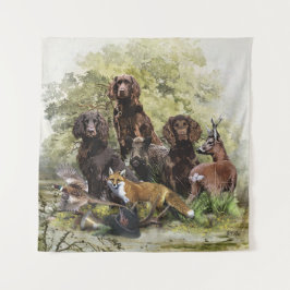 Deutsche Spaniels ( Deutscher Wachtelhund ) Wandteppich