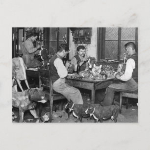 Deutsche Spielzeugmacher, Anfang des 19. Jahrhunde Postkarte