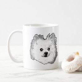Deutsche Spitz Hund Personalisiert Zeichnend Hand Kaffeetasse