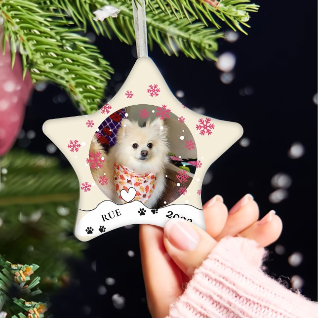 Deutsche Spitz Hund Personalisiert Zeichnend Hand Keramik Ornament (Von Creator hochgeladen)