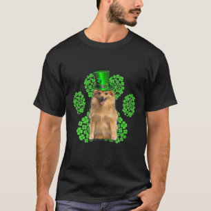 Deutsche Spitz Kleeblatt Paw Clovers St Patrick's  T-Shirt