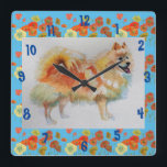Deutsche Spitz Spitz Hunde Hunde Kinder Zimmer Uhr<br><div class="desc">Deutsche Spitz Spitz Hunde Hunde Kinder Zimmer Uhr. Entworfen aus meiner ursprünglichen Aquarellkunst.</div>
