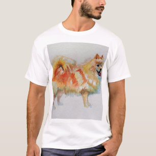 Deutsche Spitz Spitz Wasserfarbenwelse Hunde T-Shirt