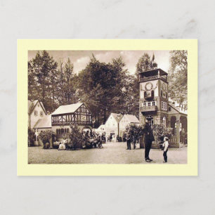 Deutsche Stadtszene, Polizist und Junge Vintage Postkarte