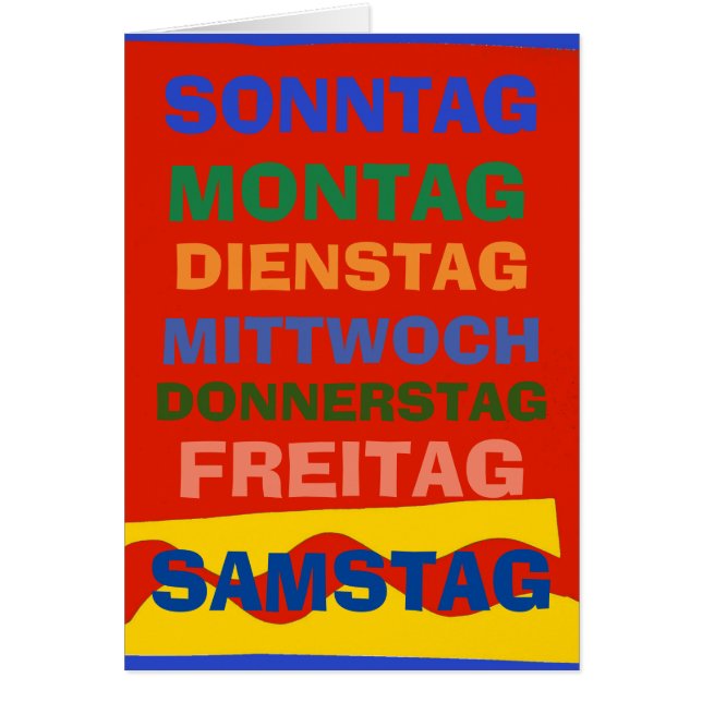 Deutsche Tage, Text bearbeiten (Vorne)