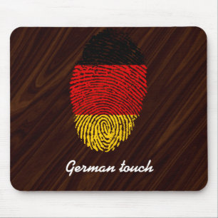 Deutsche Touchfingerabdruckflagge Mousepad