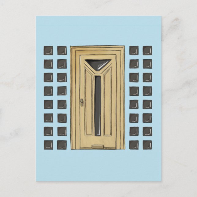 Deutsche Tür 1 Postkarte (Vorderseite)