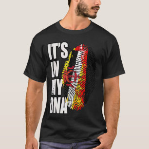 Deutsche und bruneiische DNA-Erbeflagge T-Shirt