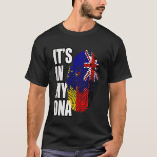 Deutsche und neuseeländische DNA-Heritage-Flagge T-Shirt