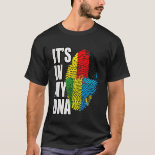 Deutsche und ruandische DNA-Erbeflagge T-Shirt